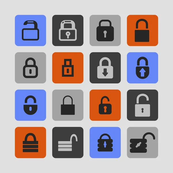 Lock icons — Stock Vector