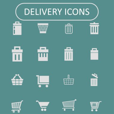 Store icons clipart