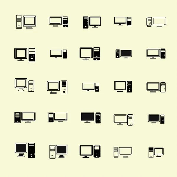 Ícones de computador — Vetor de Stock