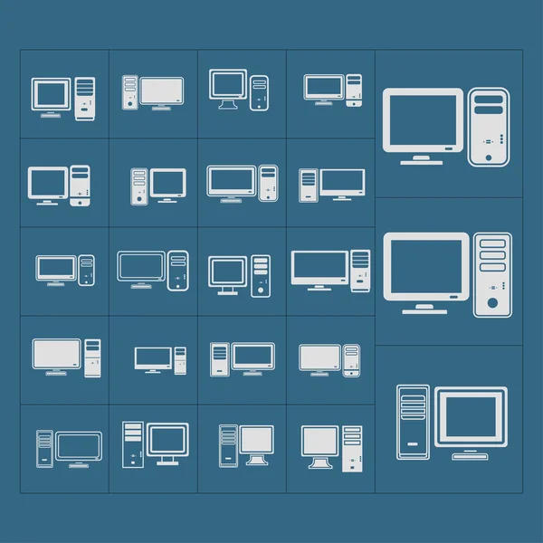 Icônes informatiques — Image vectorielle