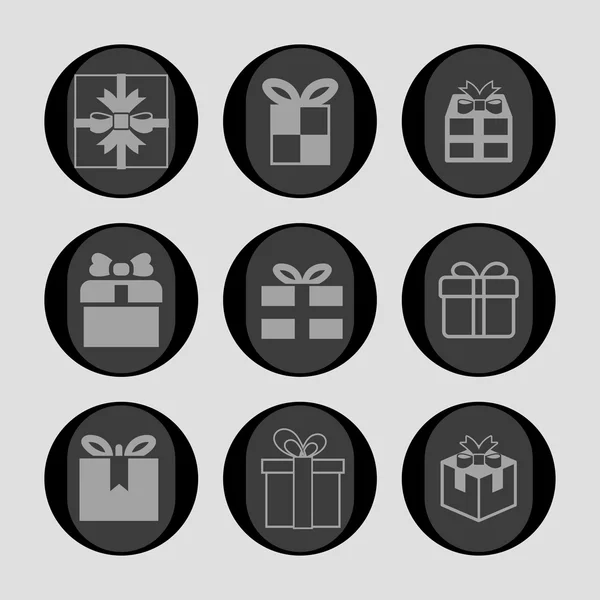 Present icons — Stock Vector