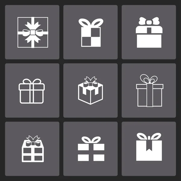 Present icons — Stock Vector