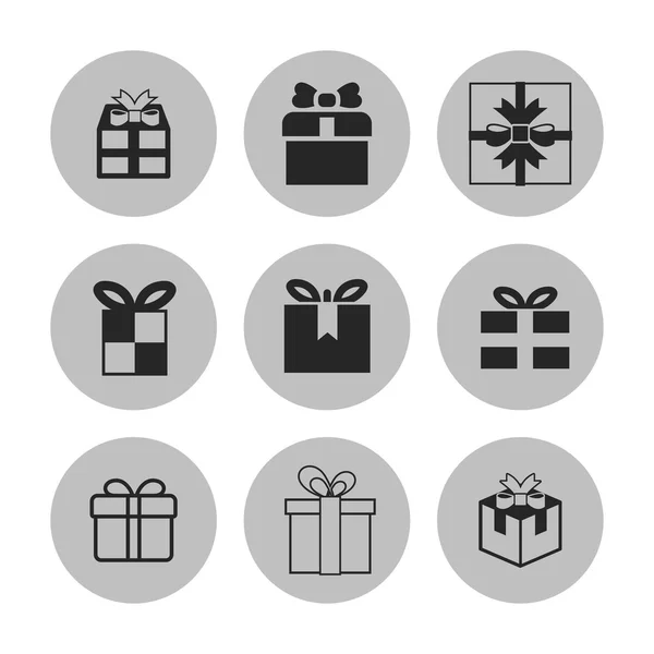 Present icons — Stock Vector