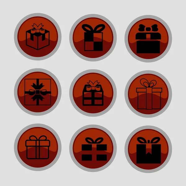 Present icons — Stock Vector