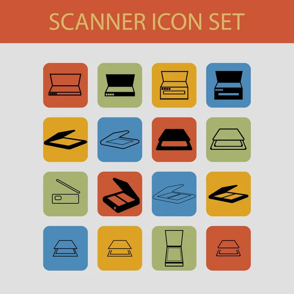 Skenování ikony — Stockový vektor
