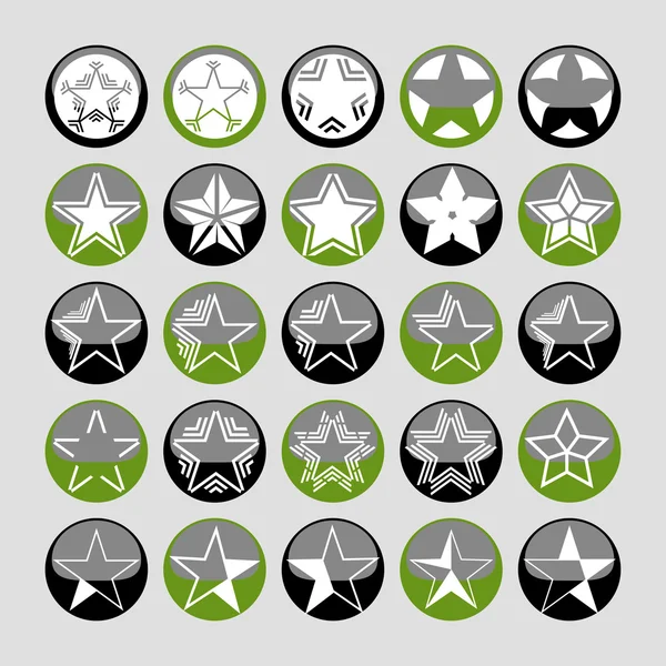 Star icons — Stock Vector