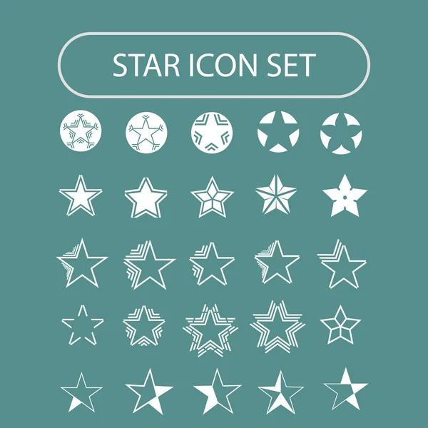 Iconos estrella — Vector de stock