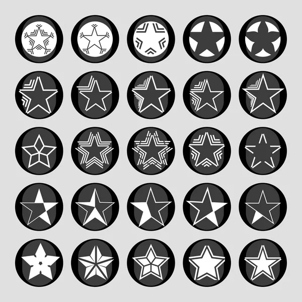 Star icons — Stock Vector