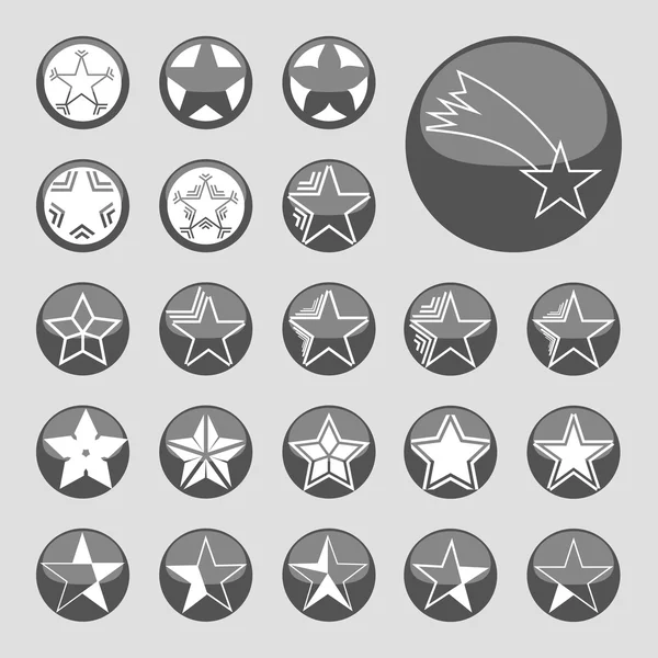 Star icons — Stock Vector