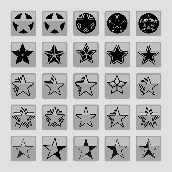 Iconos estrella — Archivo Imágenes Vectoriales