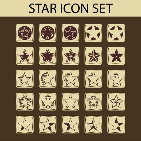 Star icons — Stock Vector