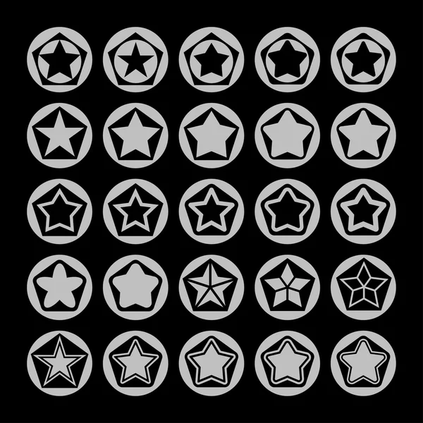 Star icons — Stock Vector