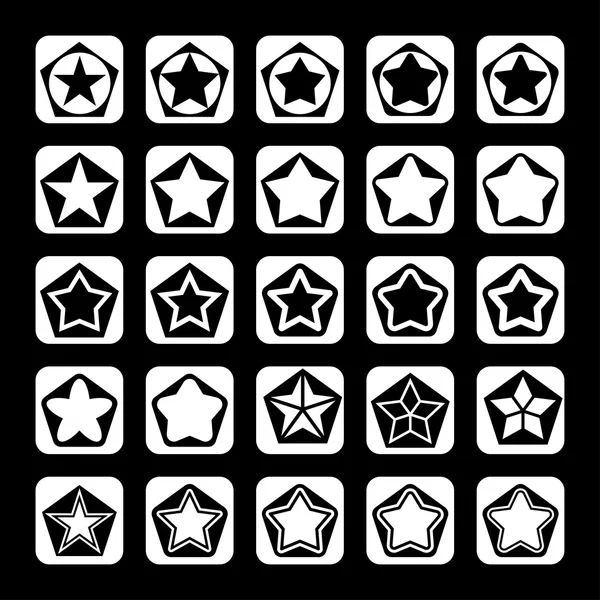 Star ikoner — Stock vektor