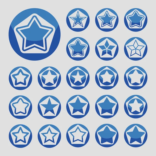 Star icons — Stock Vector