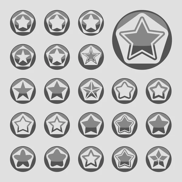 Star icons — Stock Vector