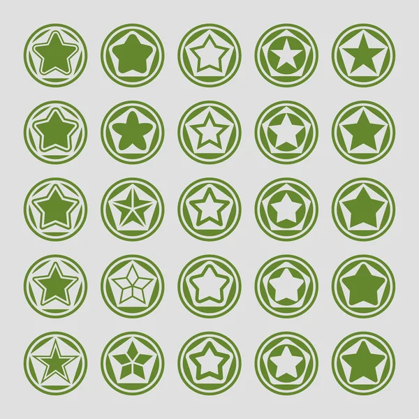 Star icons — Stock Vector