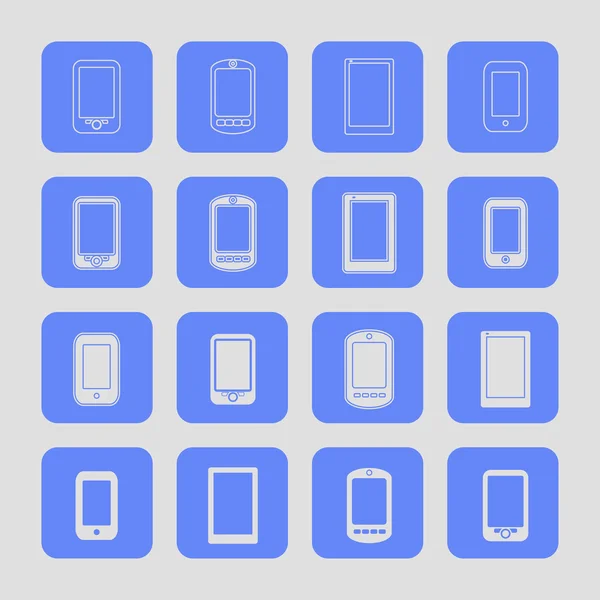Icônes Smartphone — Image vectorielle
