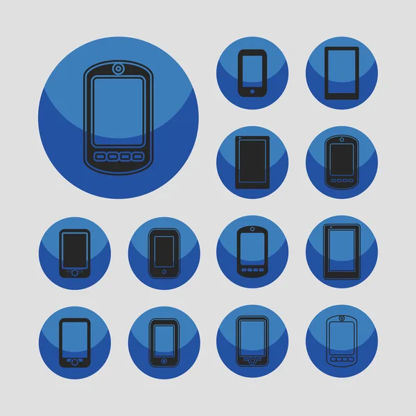 Icone dello smartphone — Vettoriale Stock