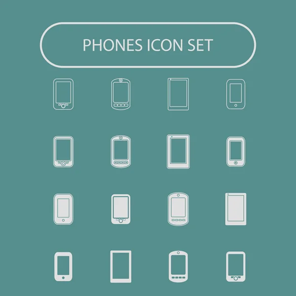 Iconos de Smartphone — Archivo Imágenes Vectoriales