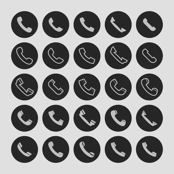 Iconos telefónicos — Archivo Imágenes Vectoriales