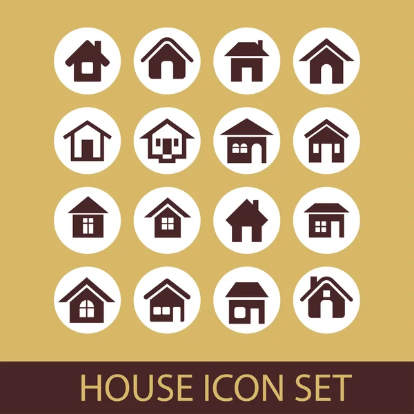 Ikony domu — Stockový vektor