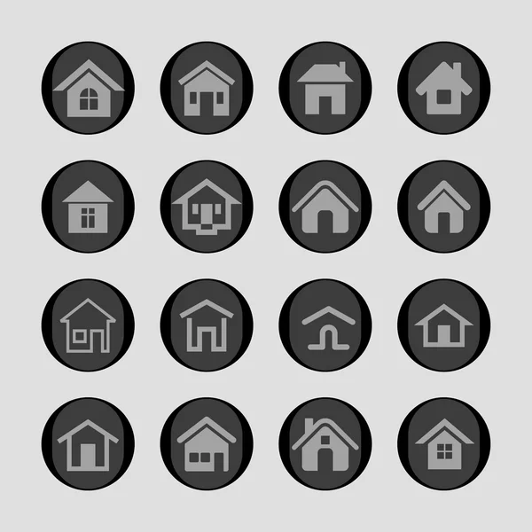 House icons — Stock Vector