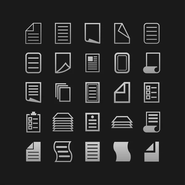 Document icons — Stock Vector