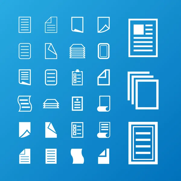 Document icons — Stock Vector