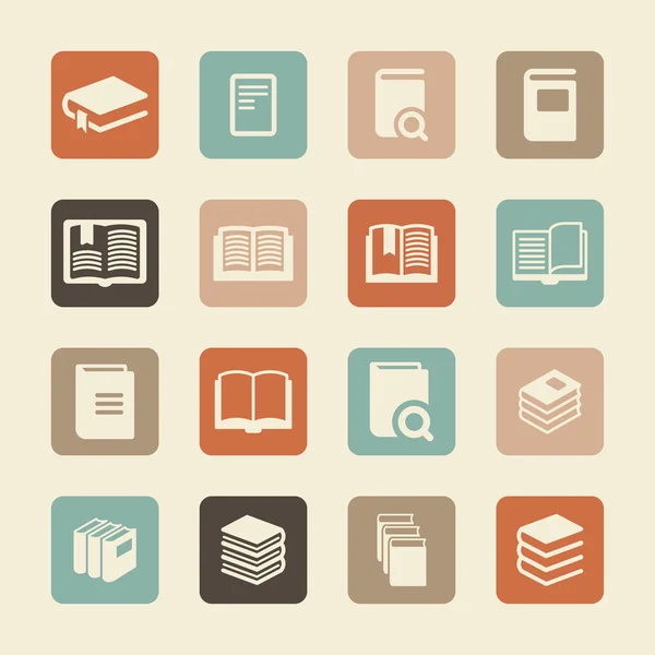 Book icons — Stock Vector