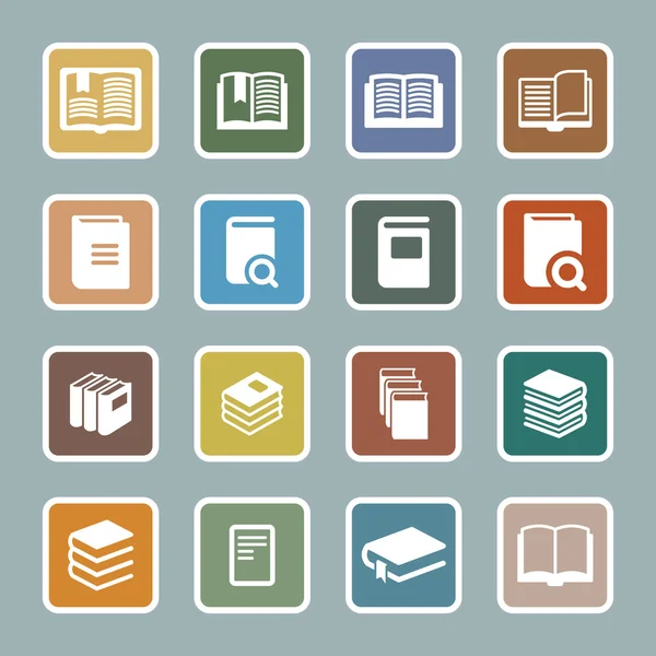Book icons — Stock Vector