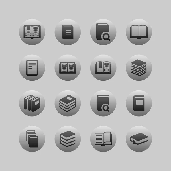 Libro Iconos — Vector de stock