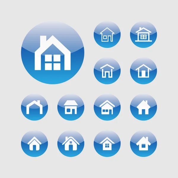 House icons — Stock Vector