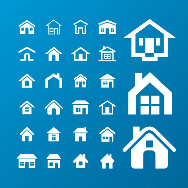 House icons — Stock Vector