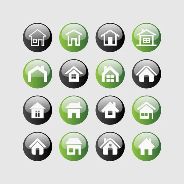 House icons — Stock Vector