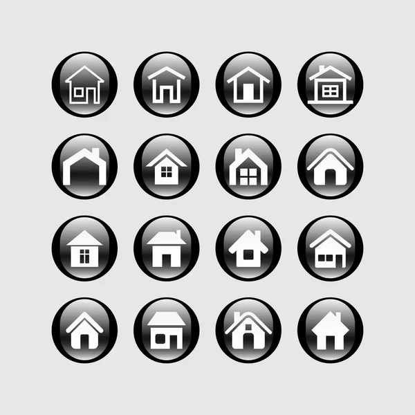 House icons — Stock Vector