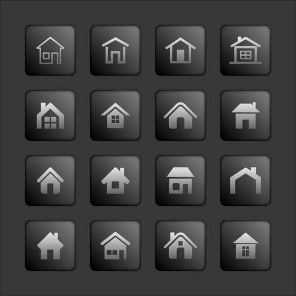 House icons — Stock Vector