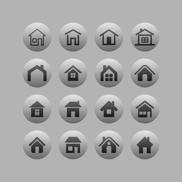 House icons — Stock Vector