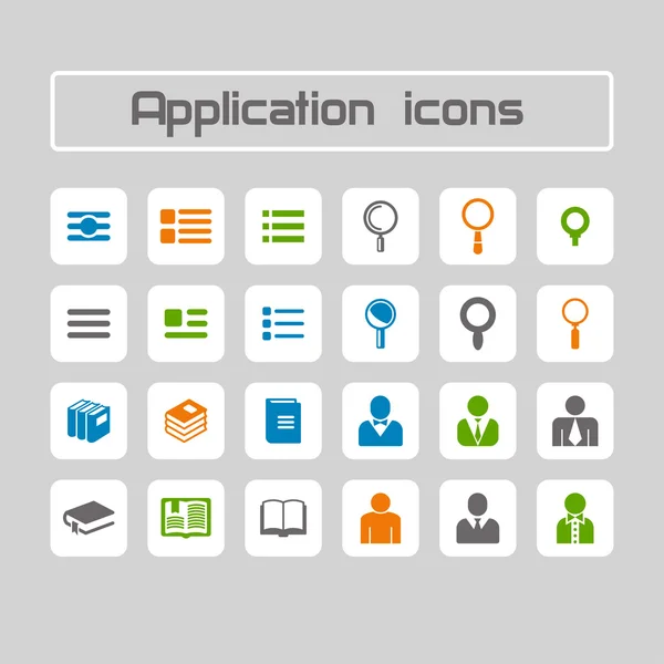 Application icons — Stock Vector