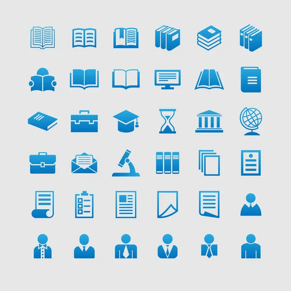 Education icons — Stock Vector