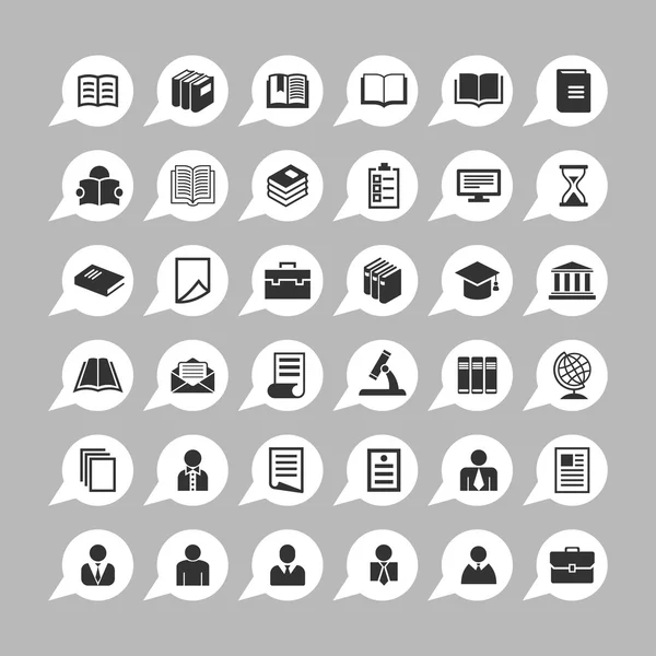 Education icons — Stock Vector