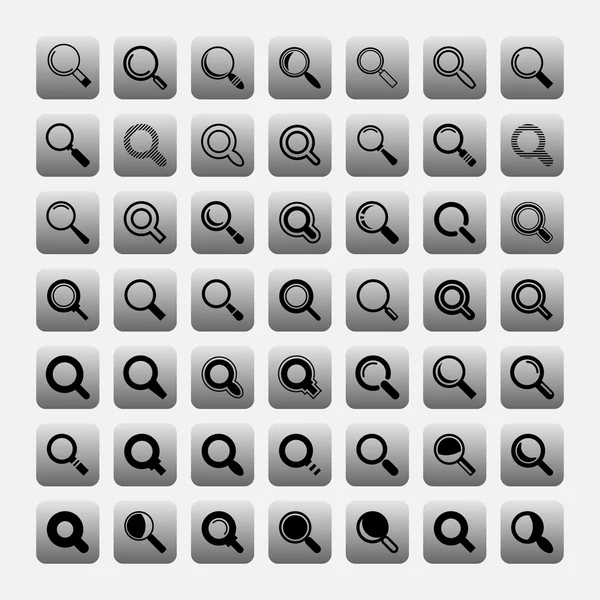 Search icons — Stock Vector