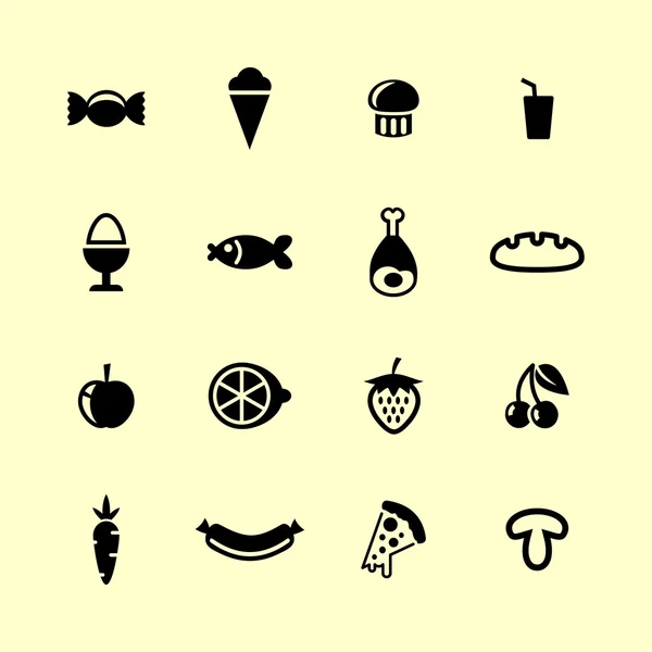 Iconos de alimentos — Vector de stock