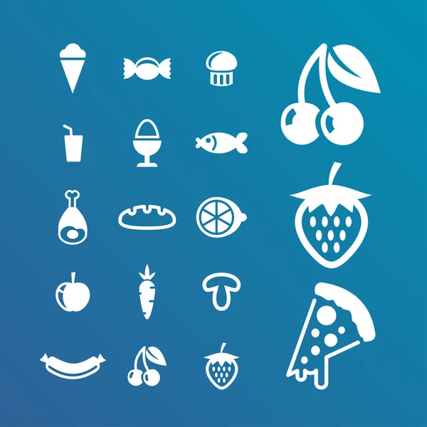 Iconos de alimentos — Vector de stock