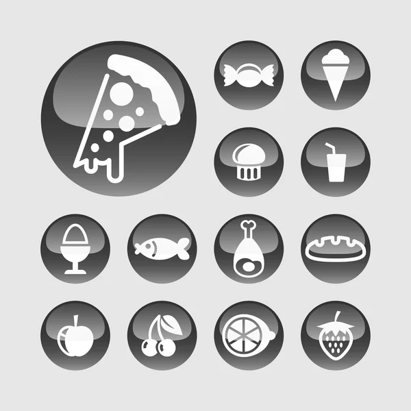 Iconos de alimentos — Vector de stock