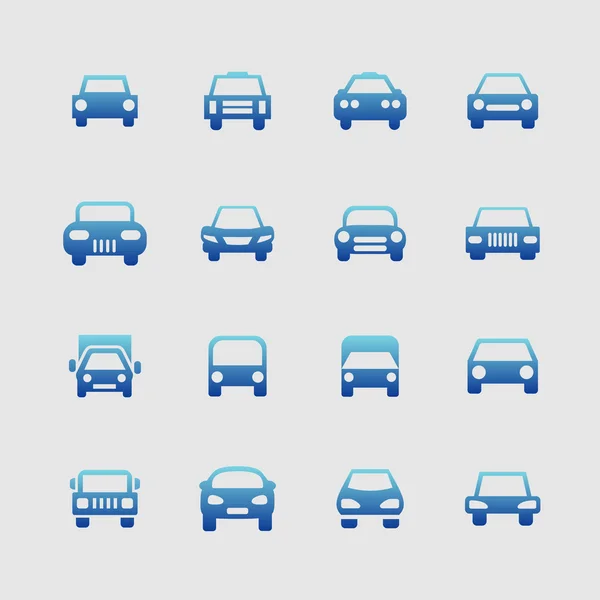 Car icons — Stock Vector