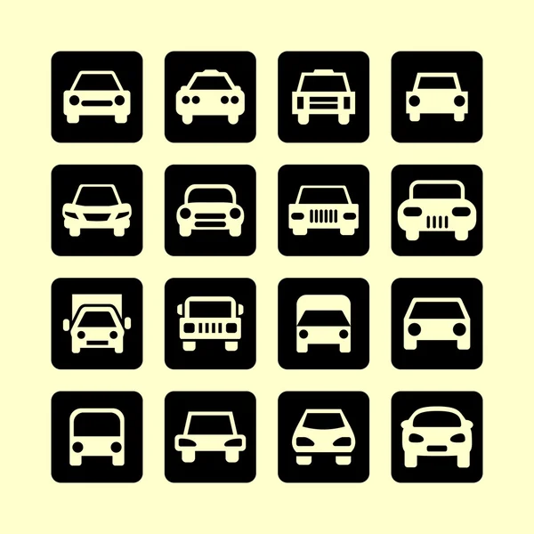 Iconos de coche — Vector de stock