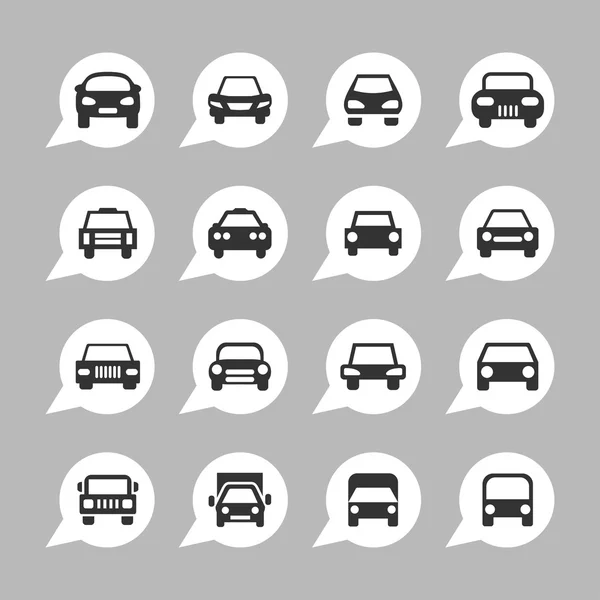 Icônes de voiture — Image vectorielle