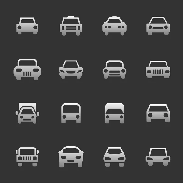 Car icons — Stock Vector