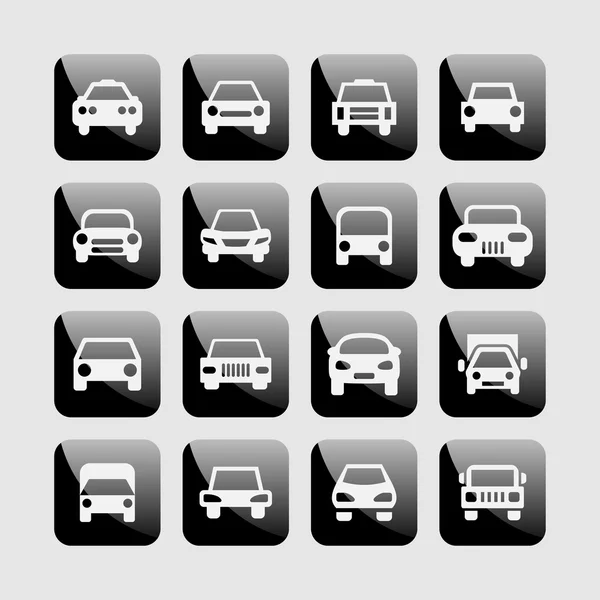 Icone di auto — Vettoriale Stock