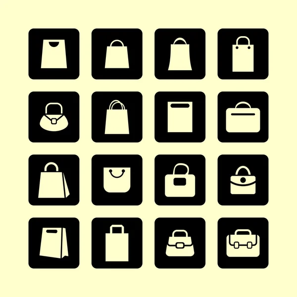 Bag icons — Stock Vector